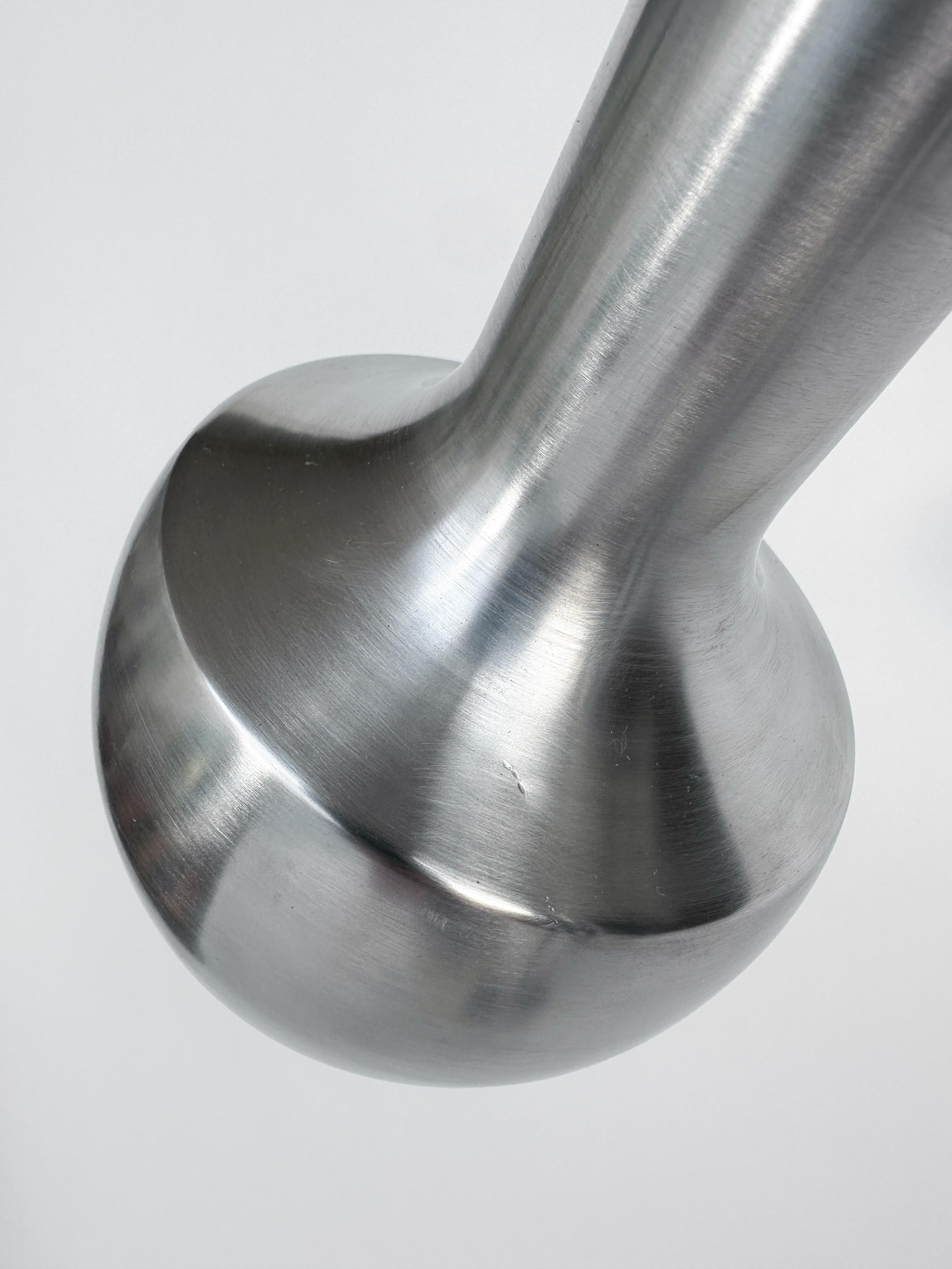 Brossé Swisslamps International lampadaires en aluminium brossé des années 1960 en vente