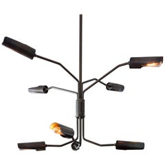 Switch 8-Arm Chandelier - dark patinated brass