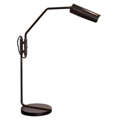 Switch Desk Lamp - patinated brass w/ blackened steel base