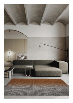 Claire Vos for Musett 'Switch' Abaca Indoor Rug in Mahogany, in 160 x 240 cm