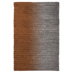 Claire Vos für Musett 'Switch' Abaca Indoor-Teppich aus Mahagoni, 160 x 240 cm