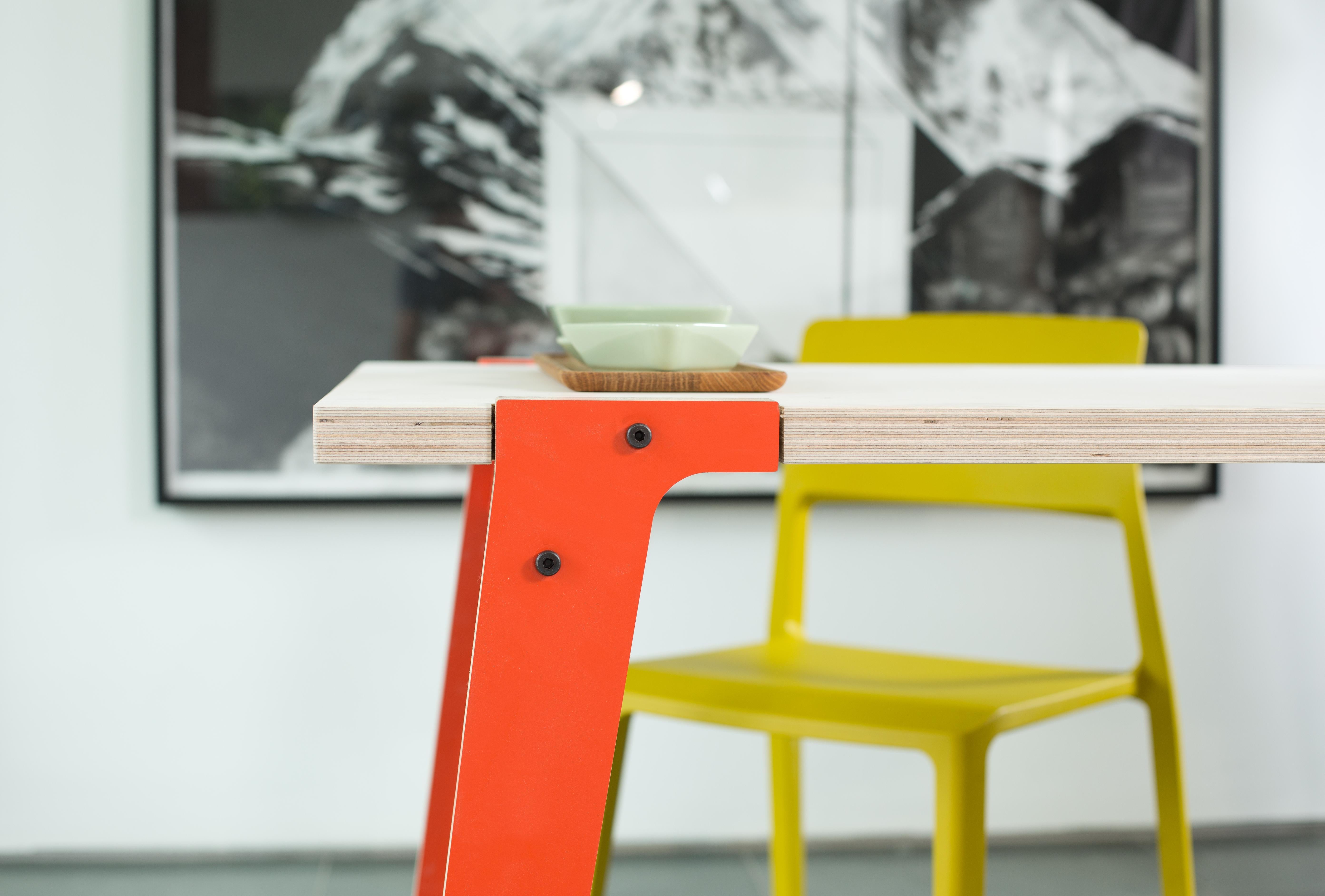 Belgian Switch table orange For Sale