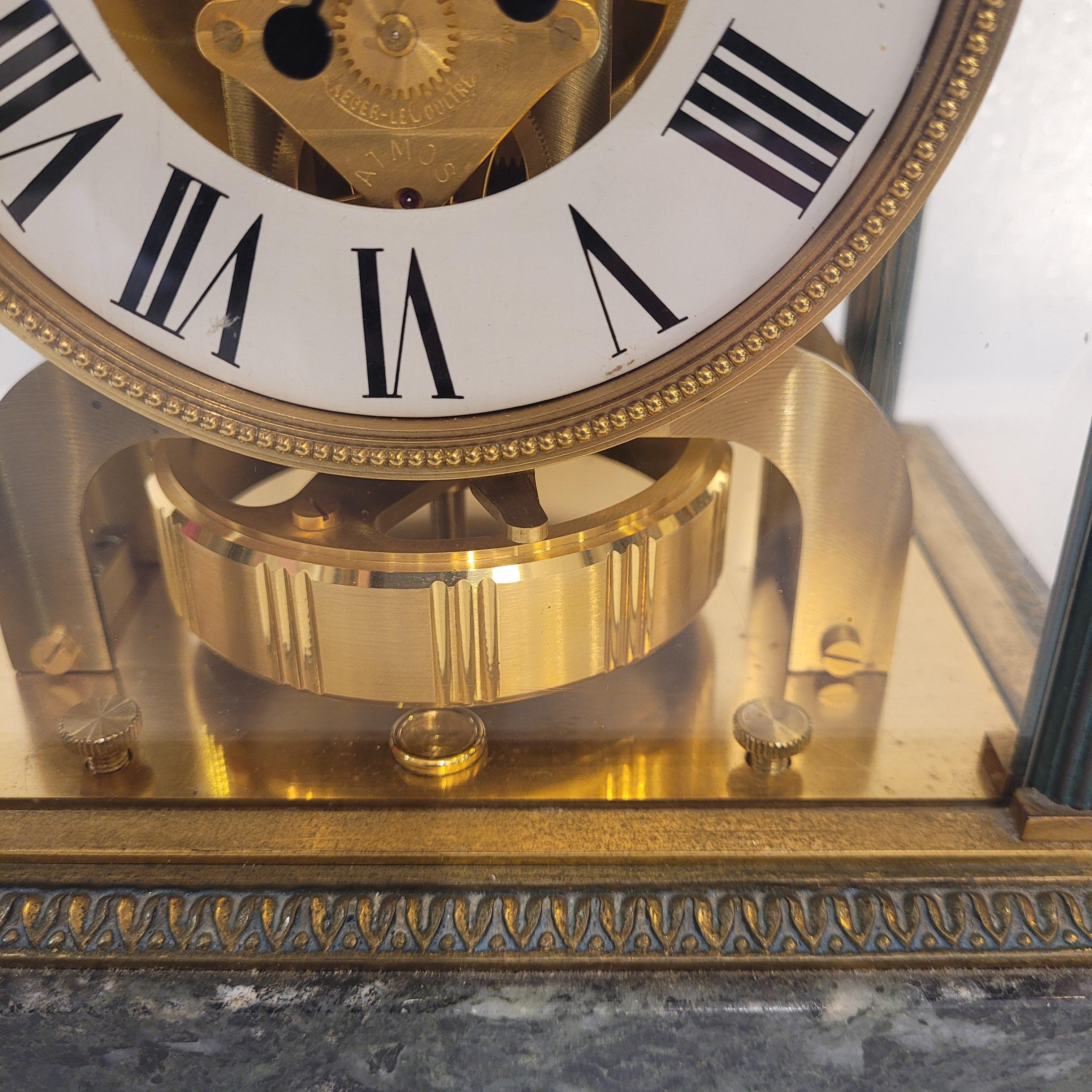 Suisse Montre bracelet Jaeger-LeCoultre Atmos Vendome, marbre, bronze 13