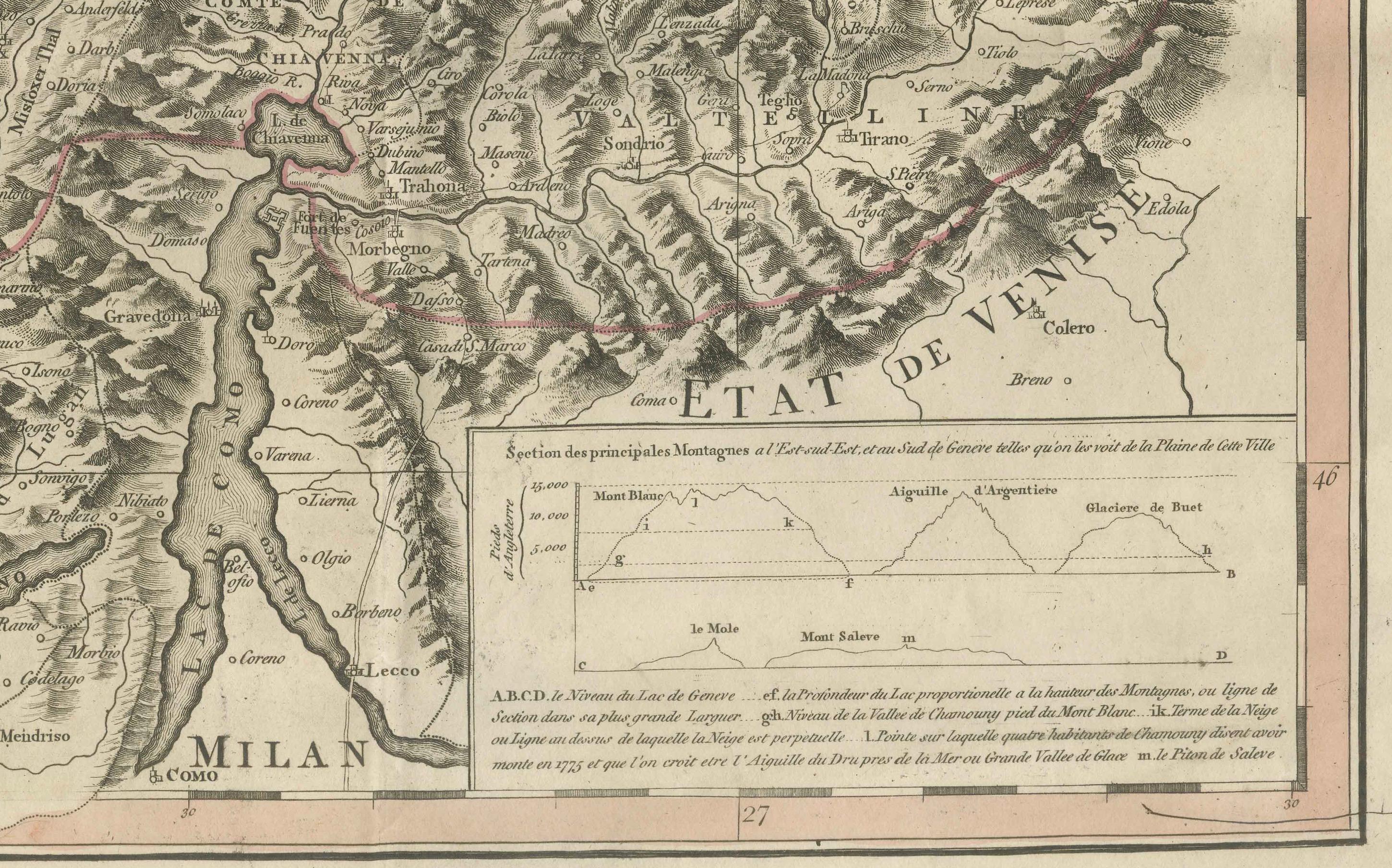 18th Century Switzerland Map 1778 – Striking Hand-Colored Copperplate of the Thirteen Cantons For Sale