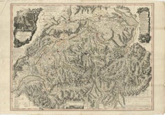 Switzerland Map 1778 – Striking Hand-Colored Copperplate of the Thirteen Cantons