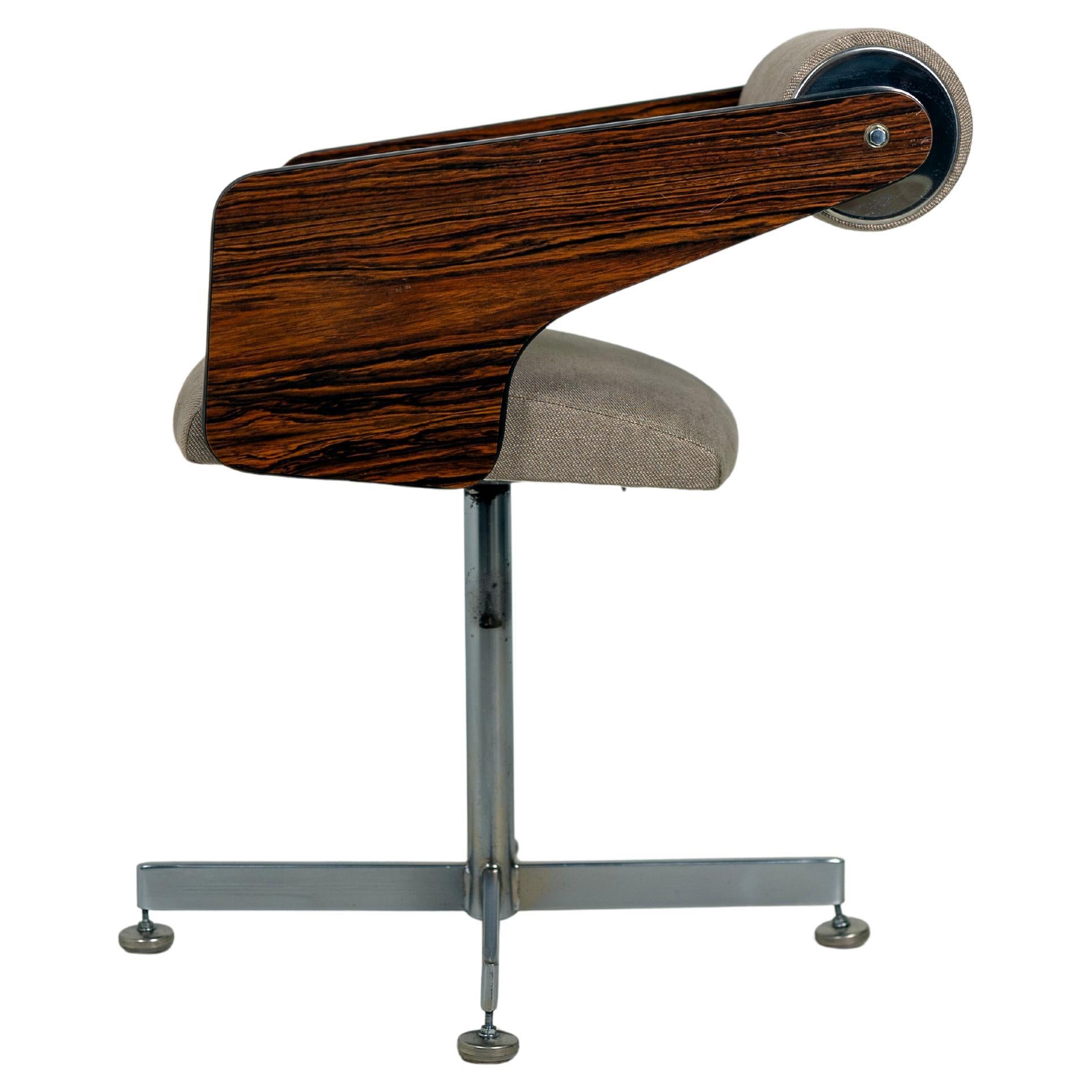 Swivel Arm Chair by Luigi Tiengo