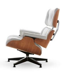 Alivar Mvsevm 717 Charles and Ray Eames Swivel Armchair - White