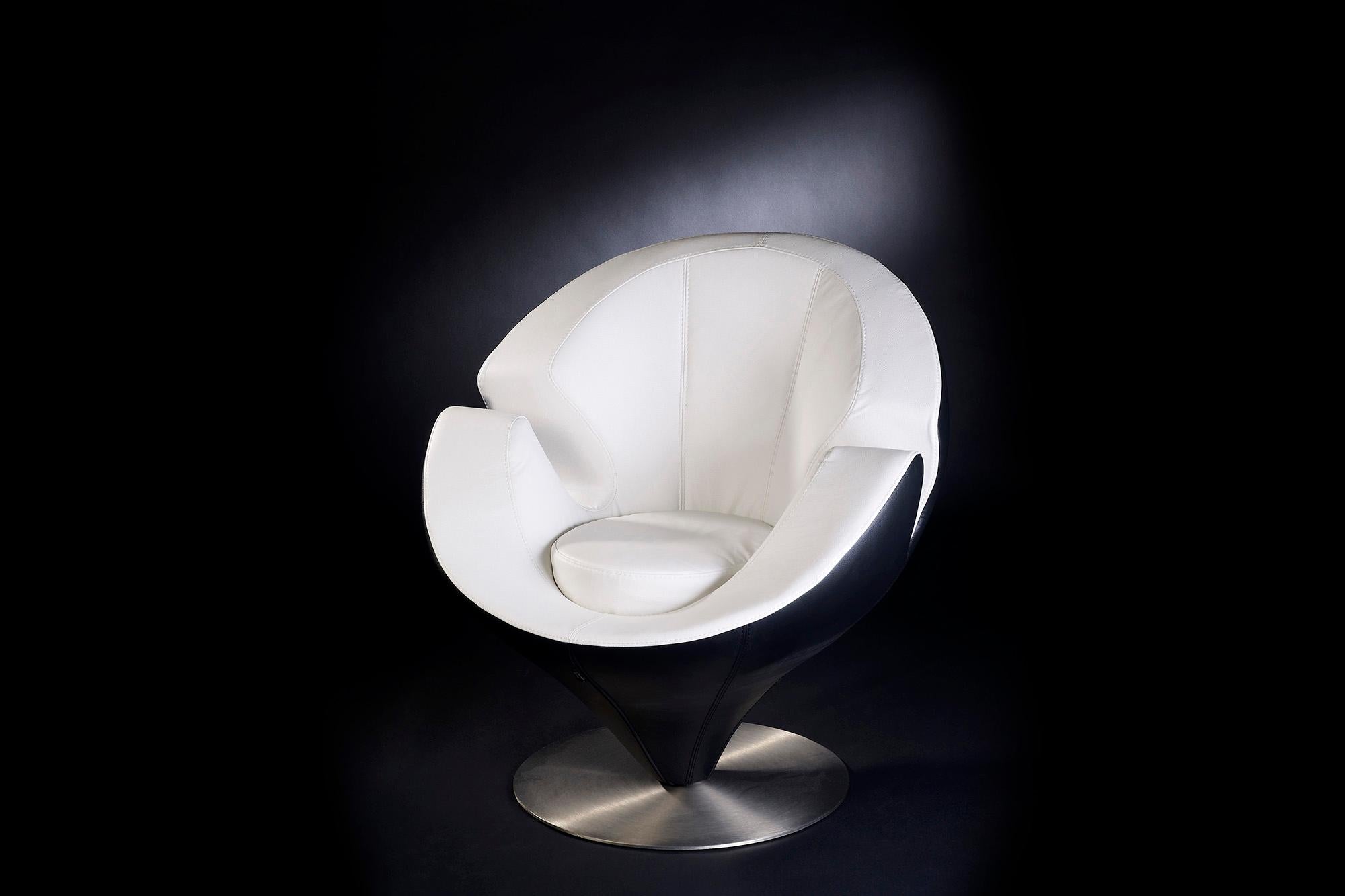 Modern Swivel Armchair Calla, Italy For Sale