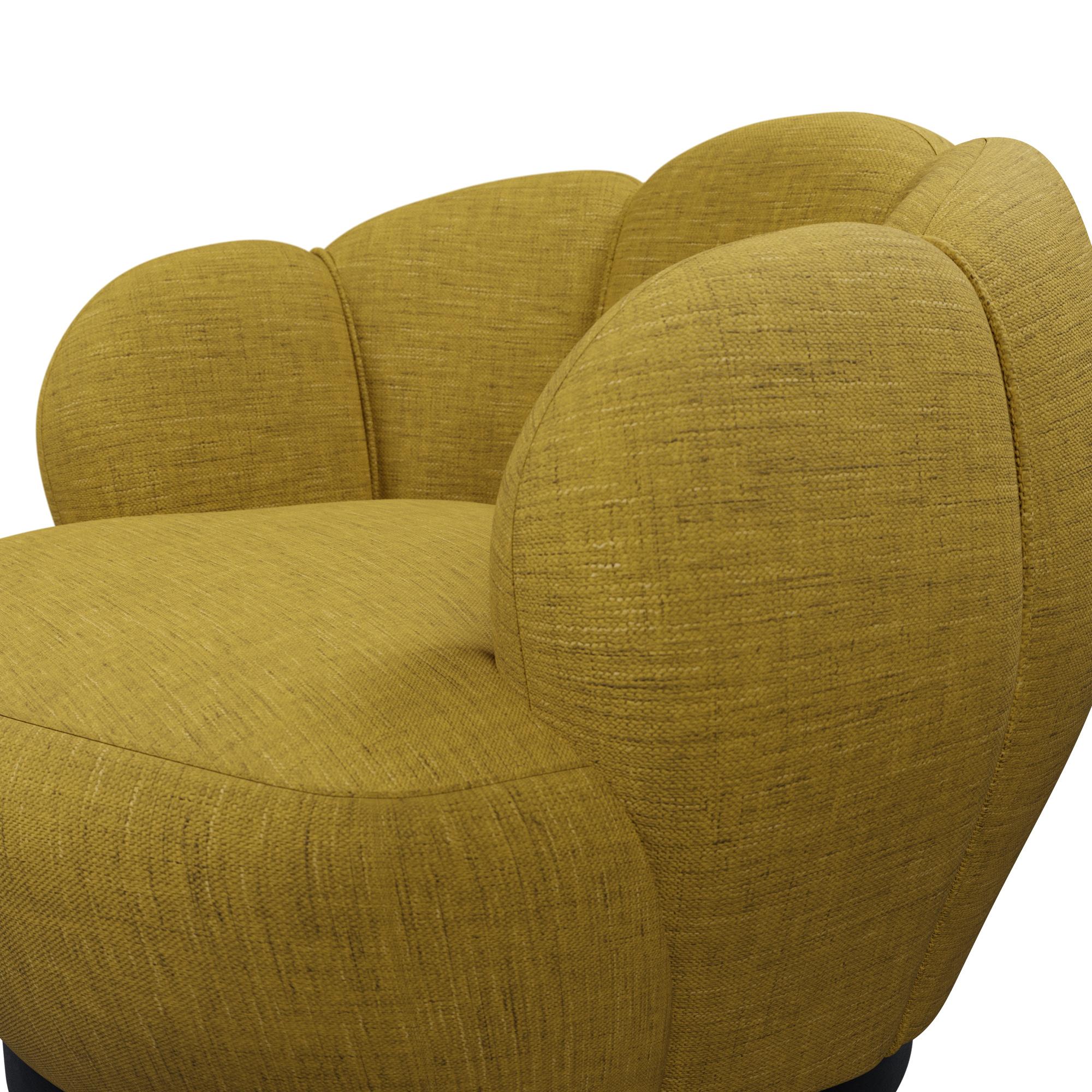 Sillón giratorio Montgolfiére con tejido liso Miel hecho a mano por Murmurio en Nuevo estado para la venta en Lordelo, PT