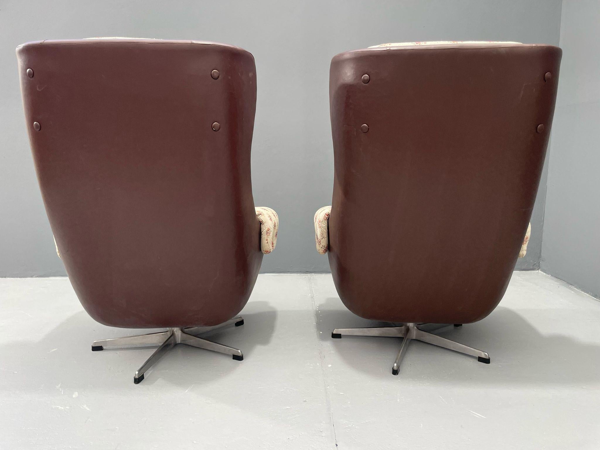 Fauteuil pivotant Ušák - ÚP Závody Rousínov, 1960 en vente 3