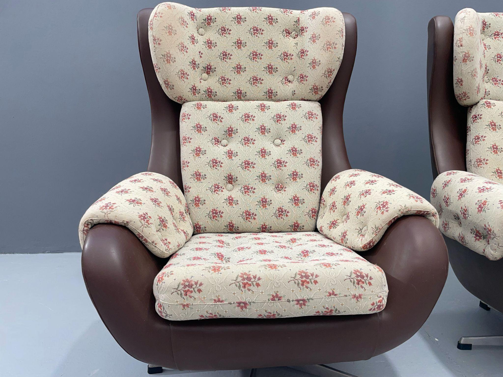 Fauteuil pivotant Ušák - ÚP Závody Rousínov, 1960 Bon état - En vente à Prague 8, CZ