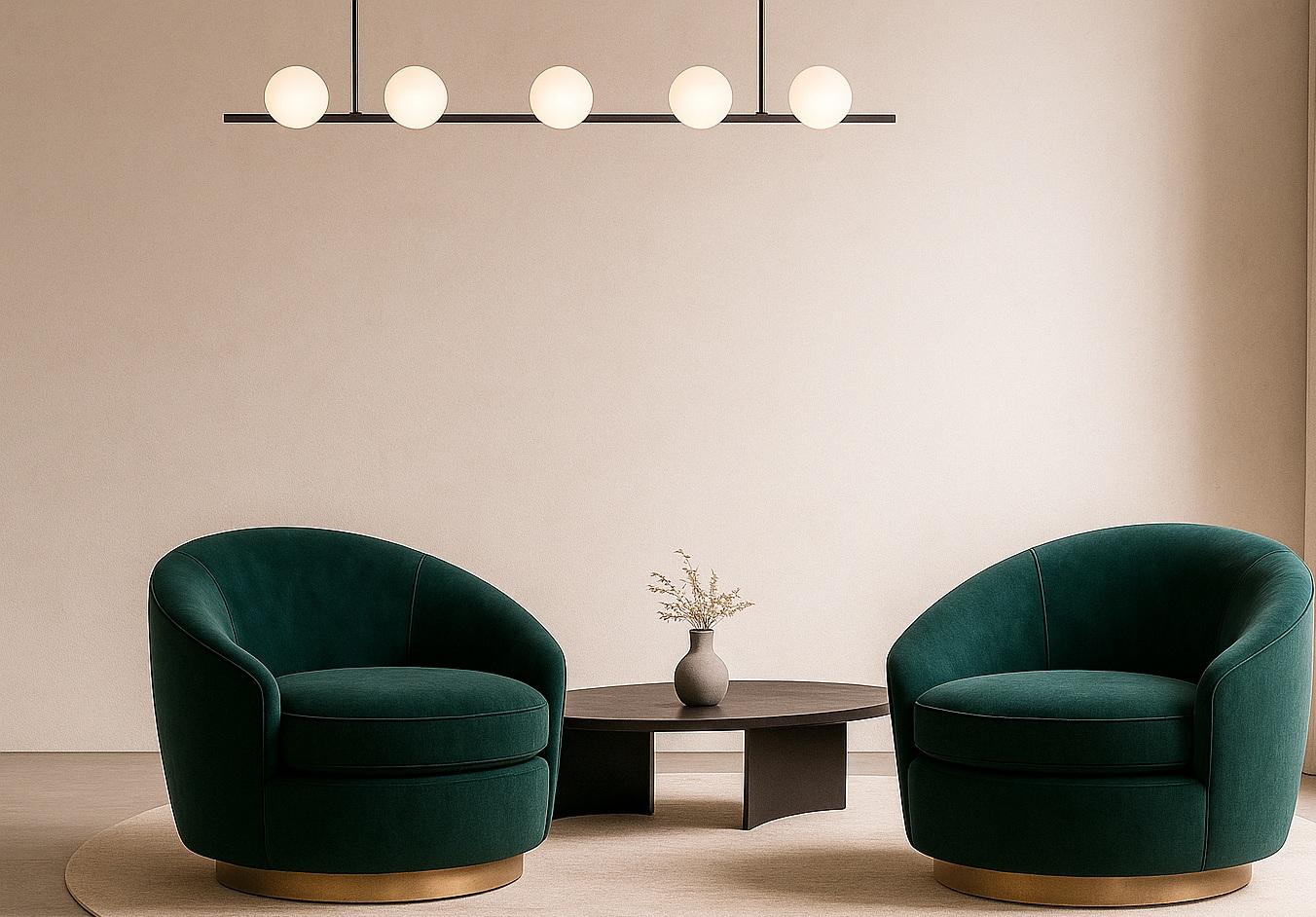 Fabric Swivel Armchair with 360 Degrees Rotating Base Offered In Wooly Boucle' For Sale