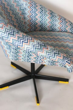 Swivel Armchair Zygzak from 1970s
