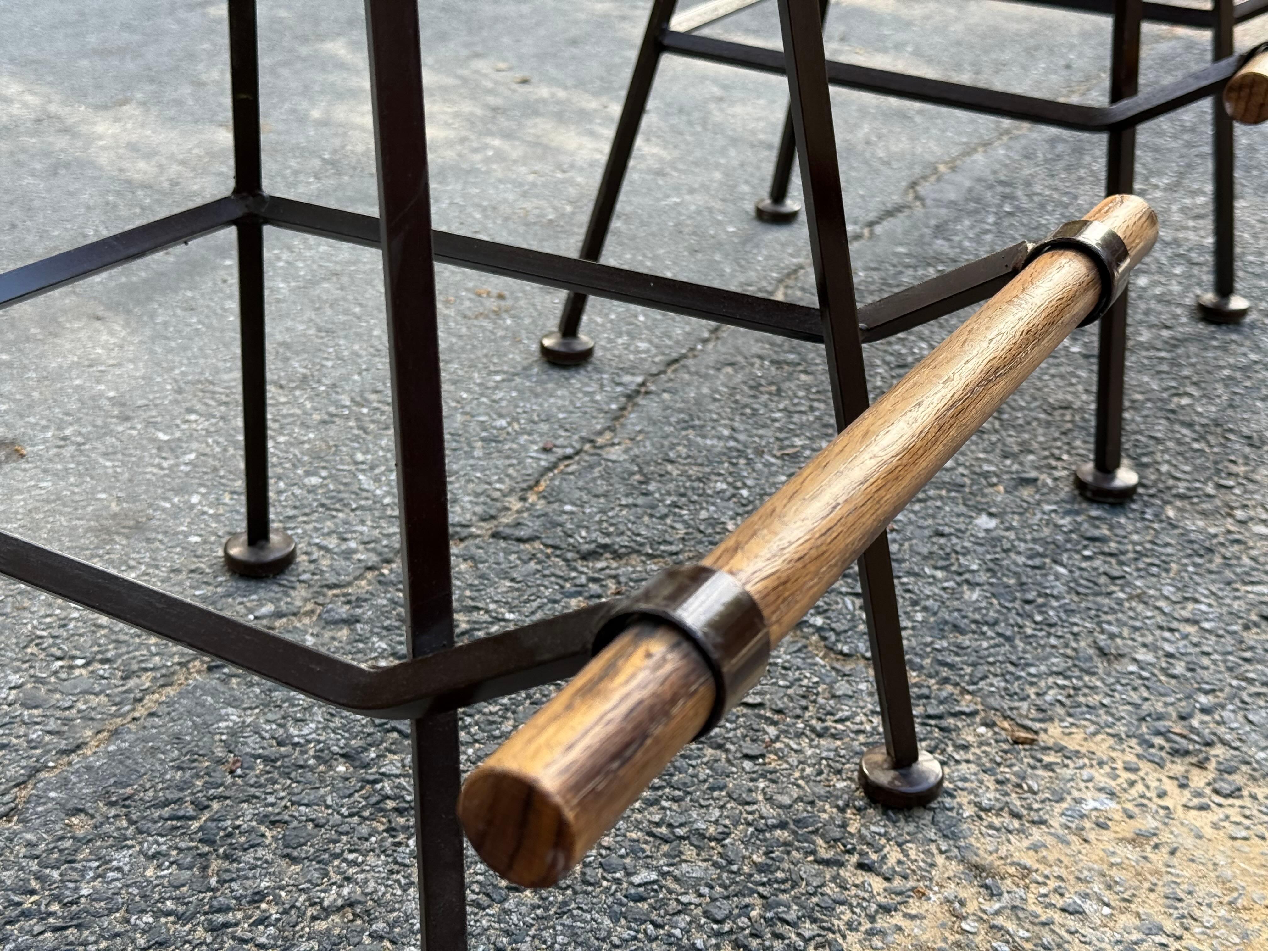 Swivel Bar Stools in Style of Cleo Baldon for Inca Products - Set of Two 2