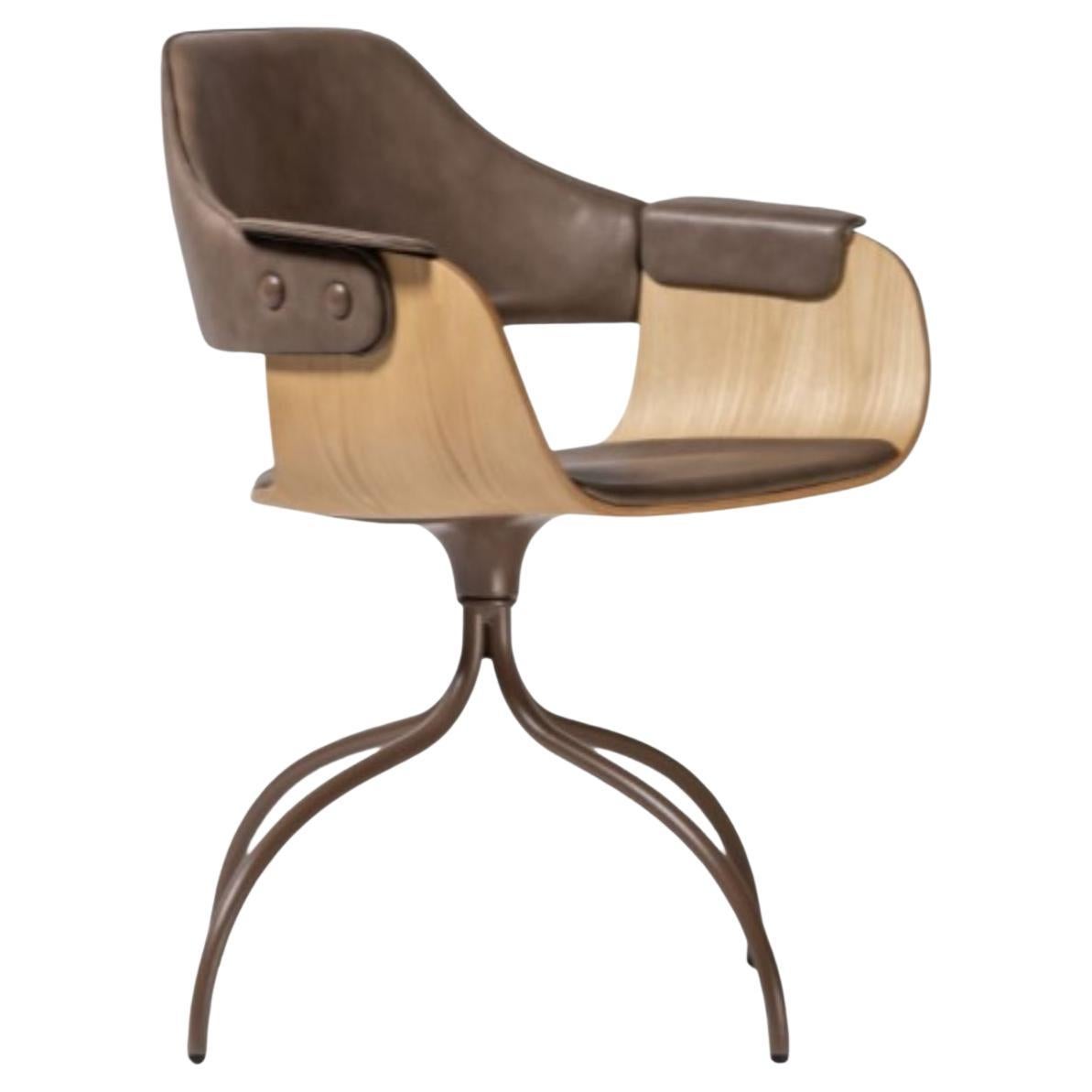 Swivel Base Showtime Brown Chair by Jaime Hayon