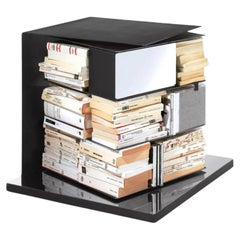 Swivel bookcase - Bedside table Opinion Ciatti Ptolomeo X4 short Bruno Rainaldi
