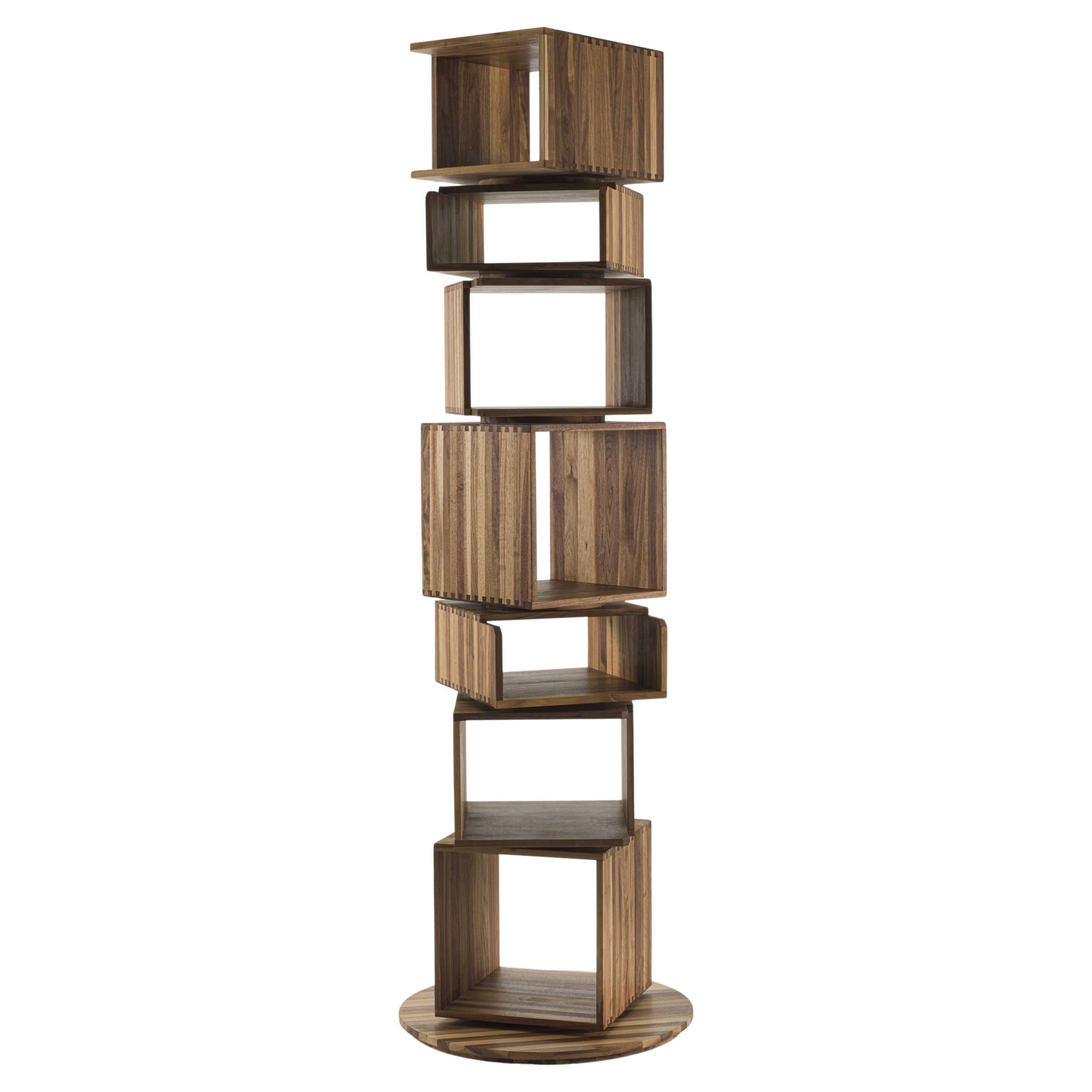 Swivel bookcase / Bookshelf Riva 1920 Step by Step design Giuliano Cappelletti For Sale