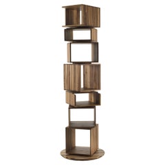Swivel bookcase / Bookshelf Riva 1920 Step by Step design Giuliano Cappelletti