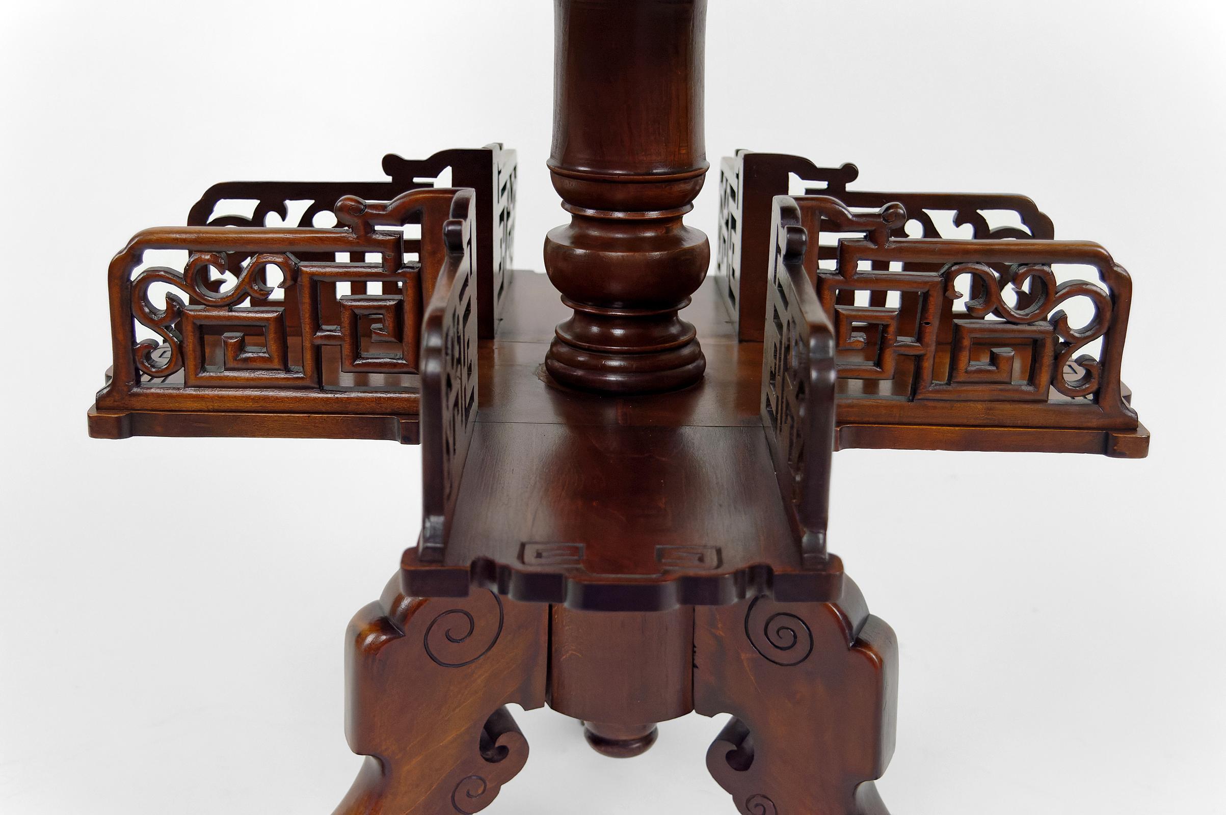 Late 19th Century Swivel Bookcase Table by Gabriel Viardot, France, circa 1880 For Sale
