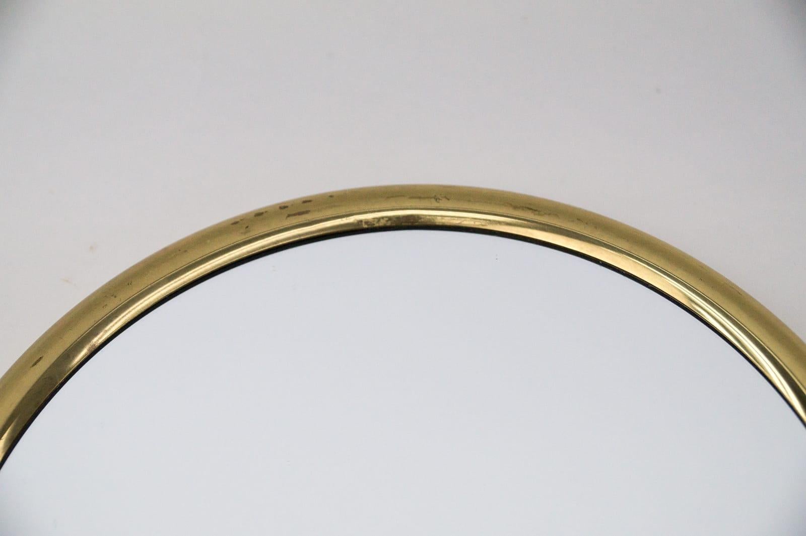Swivel Brass Wall Mirror / Makeup Mirror, 1960s Austria 1