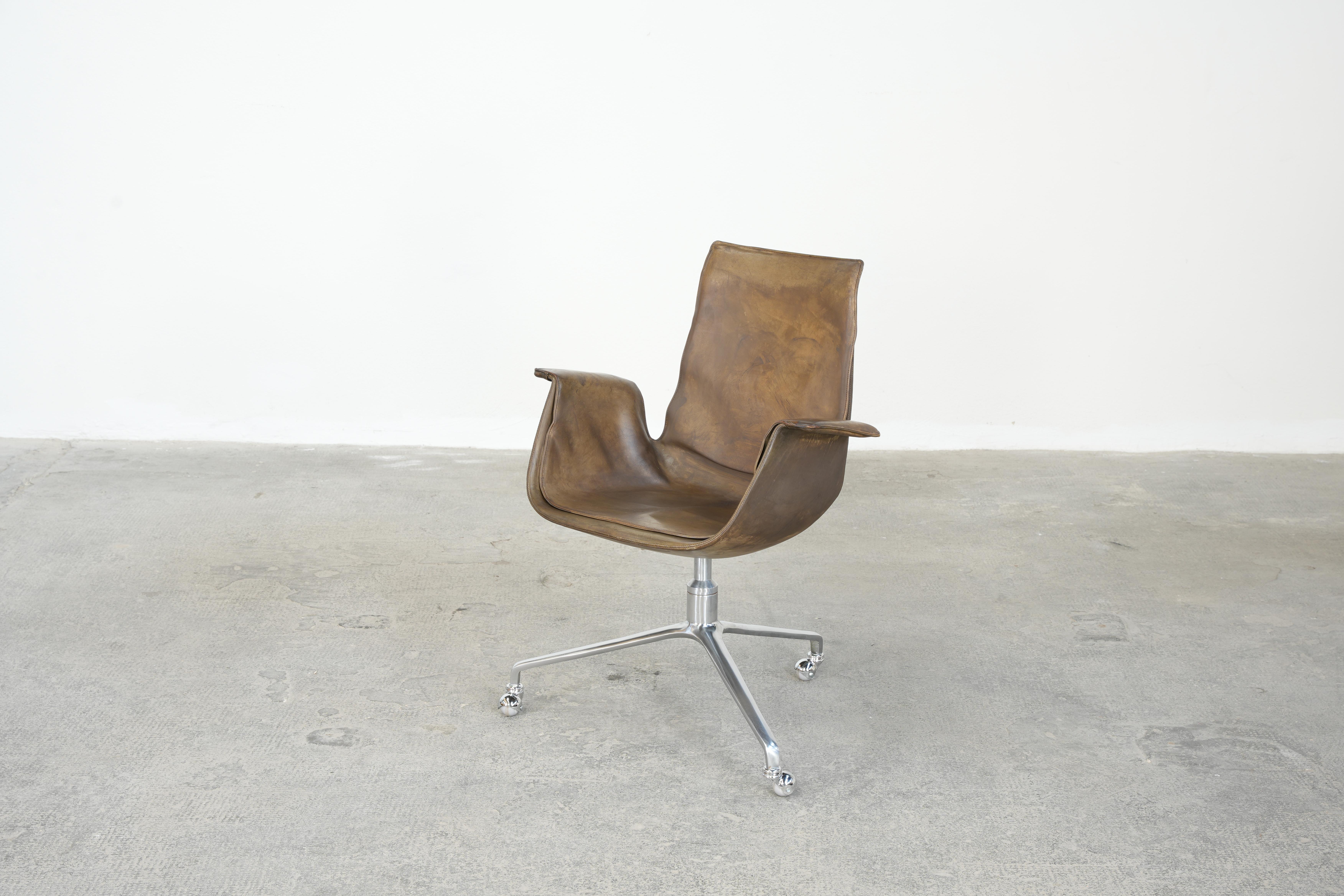 Stainless Steel Swivel Chair FK 6725 Bird Chair by Fabricius & Kastholm Kill International No.2