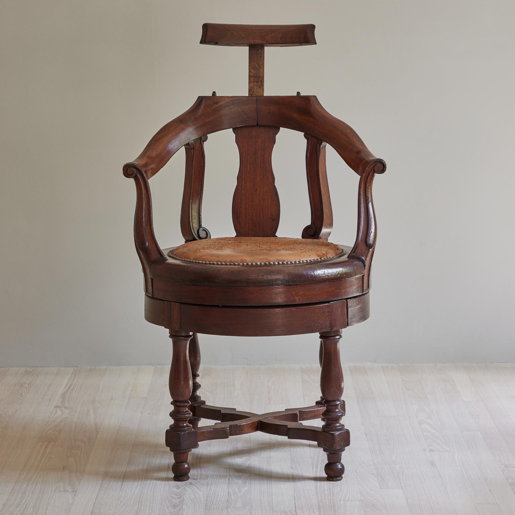 Wood Swivel Chair