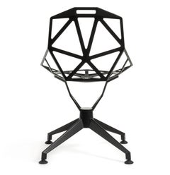 Swivel chair with four-star base Magis Chair_One 4 Star - Konstantin Grcic Black