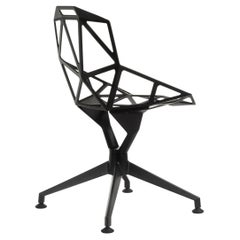 Swivel chair with four-star base Magis Chair_One 4 Star - Konstantin Grcic Black