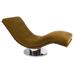 Used Swivel Chase Lounge by Milo Baughman