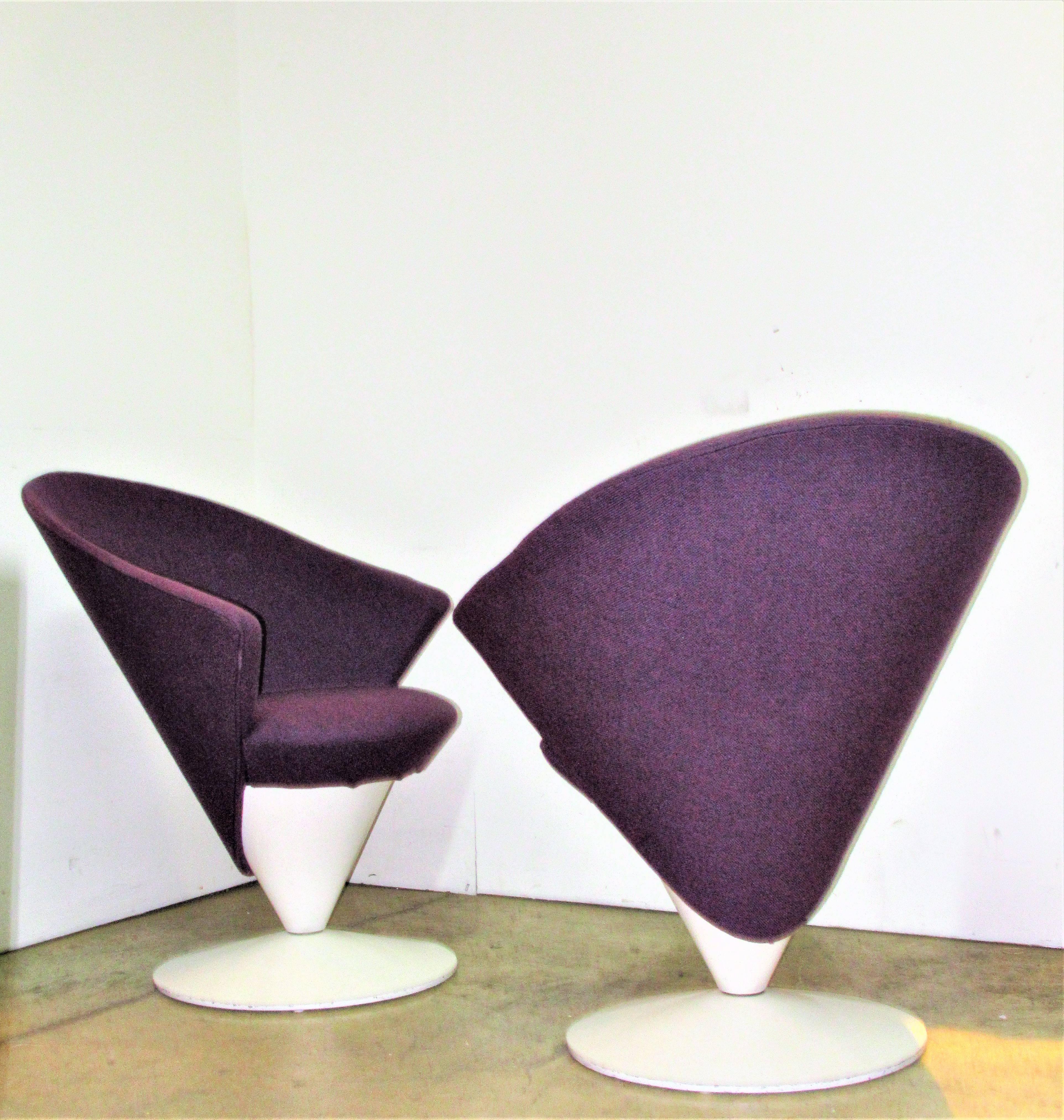 Mid-Century Modern Swivel Cone Chairs by Adrian Pearsall