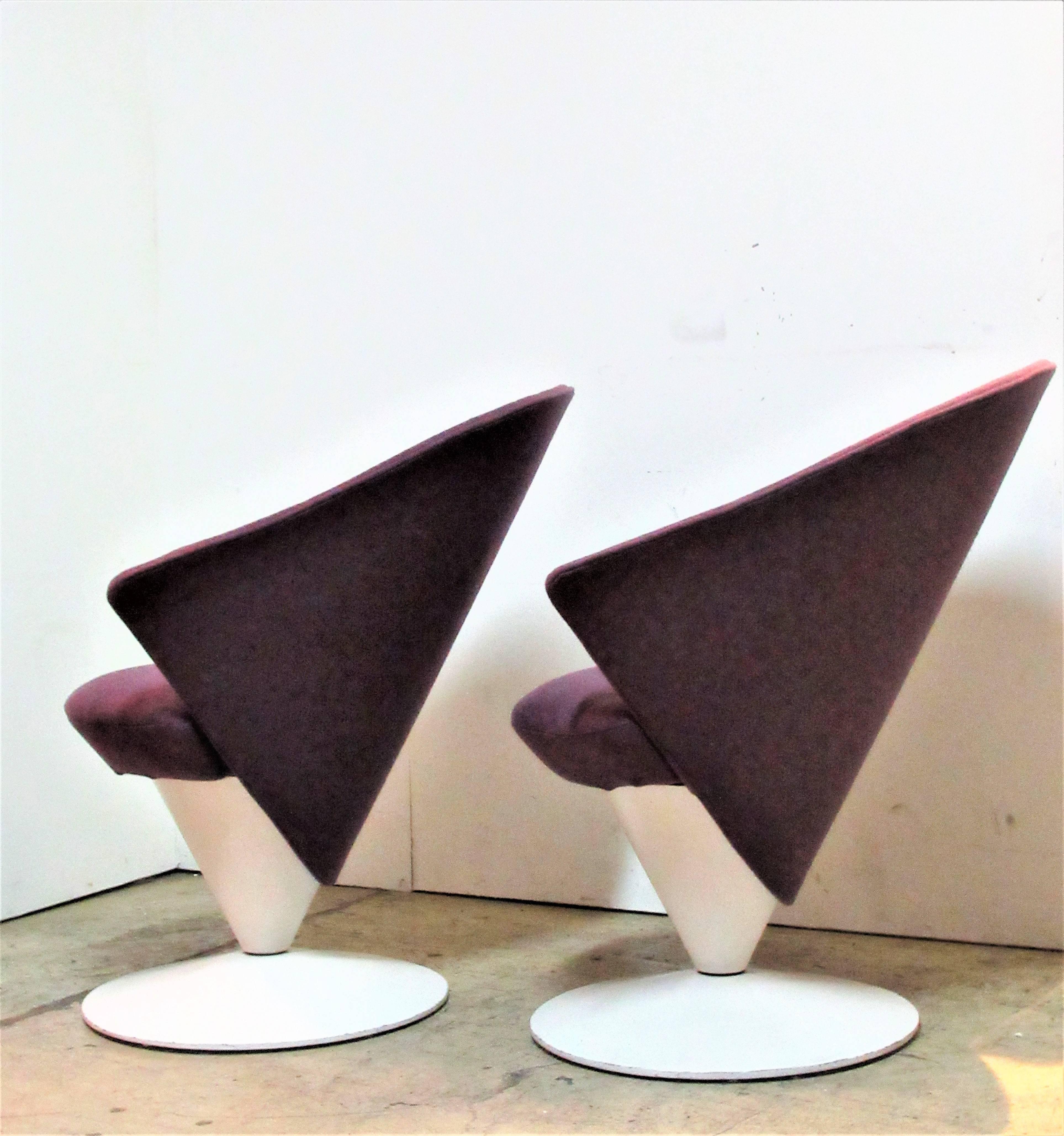 American Swivel Cone Chairs by Adrian Pearsall