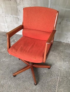 Swivel Danish Teak Chair, 1960s
