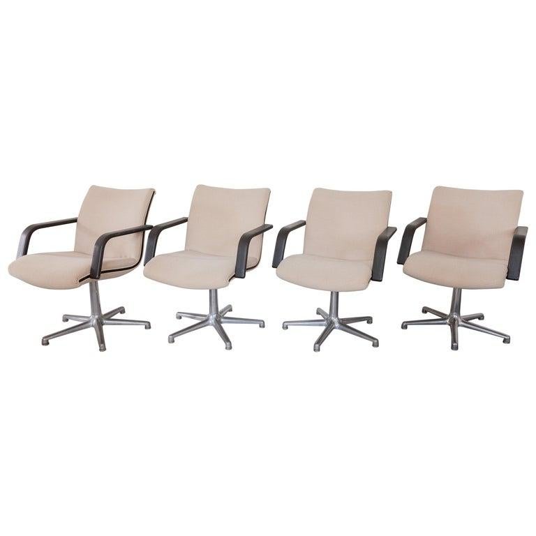 Dutch Swivel Desk Arm Chairs by Geoffrey Harcourt for Artifort, 1970s