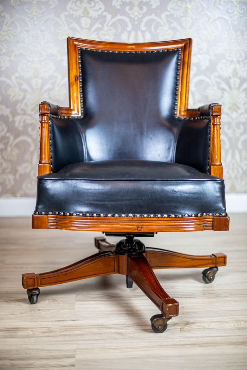 Swivel Desk Chair in the Colonial Type, circa 1990 3