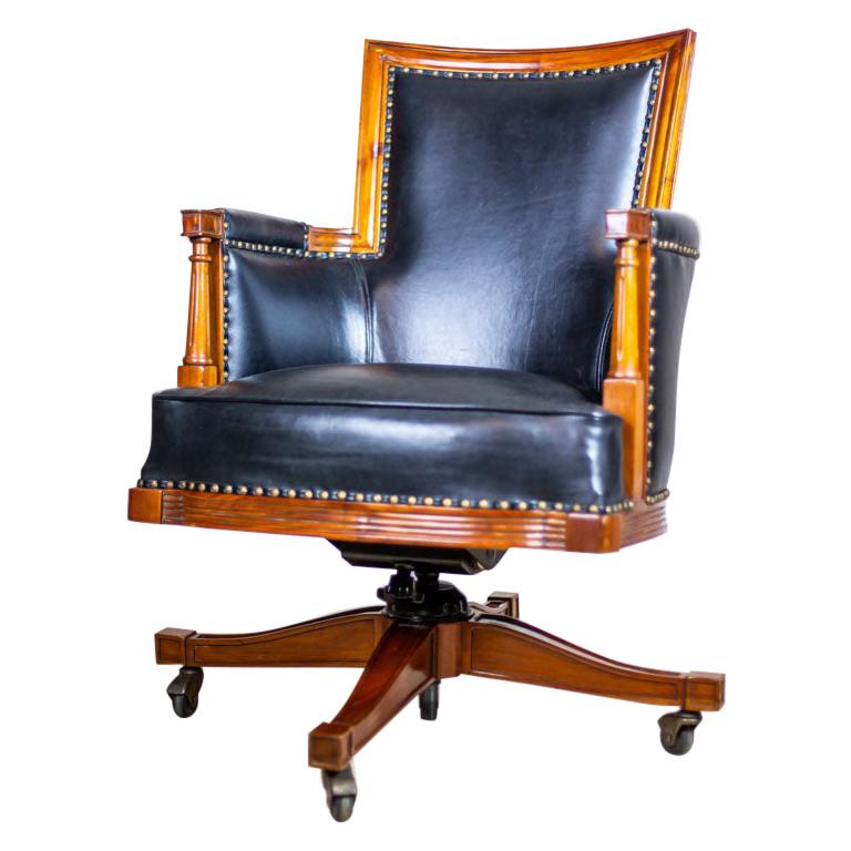 Swivel Desk Chair in the Colonial Type, circa 1990