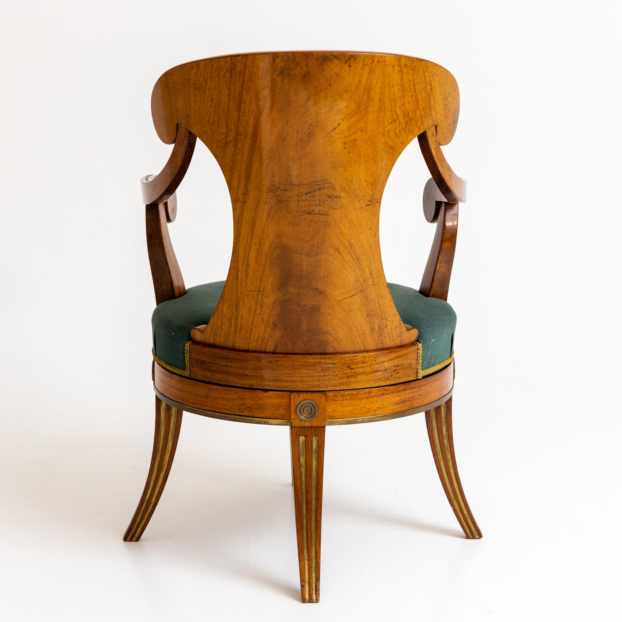 Baltic Swivel Desk Chair, Northern Europe, 2nd Half 19th Century