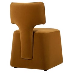 Silla de comedor giratoria con silueta arquitectónica-Sotiris Lazou Design Studio