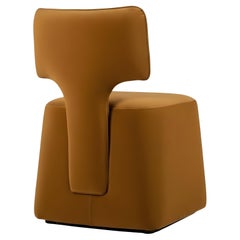 Swivel Dining Chair w/ Architectural Silhouette—Sotiris Lazou Design Studio