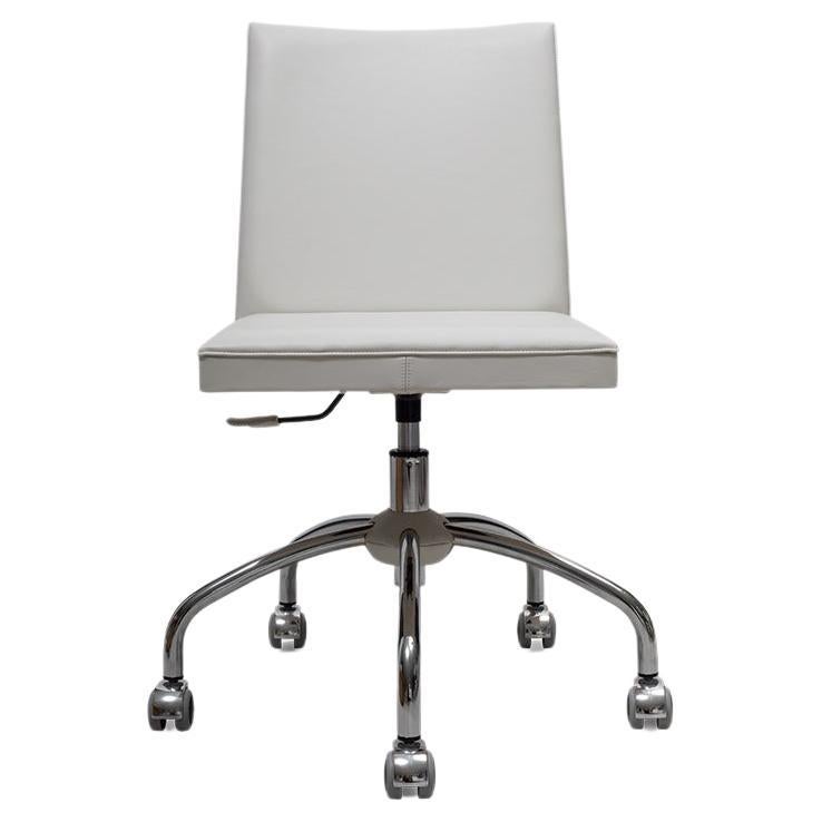 Swivel Leather Desk Chair, Cubé Desk Chair