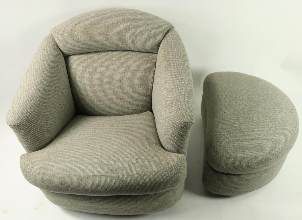 Swivel Lounge Chair and Ottoman by Directional 3
