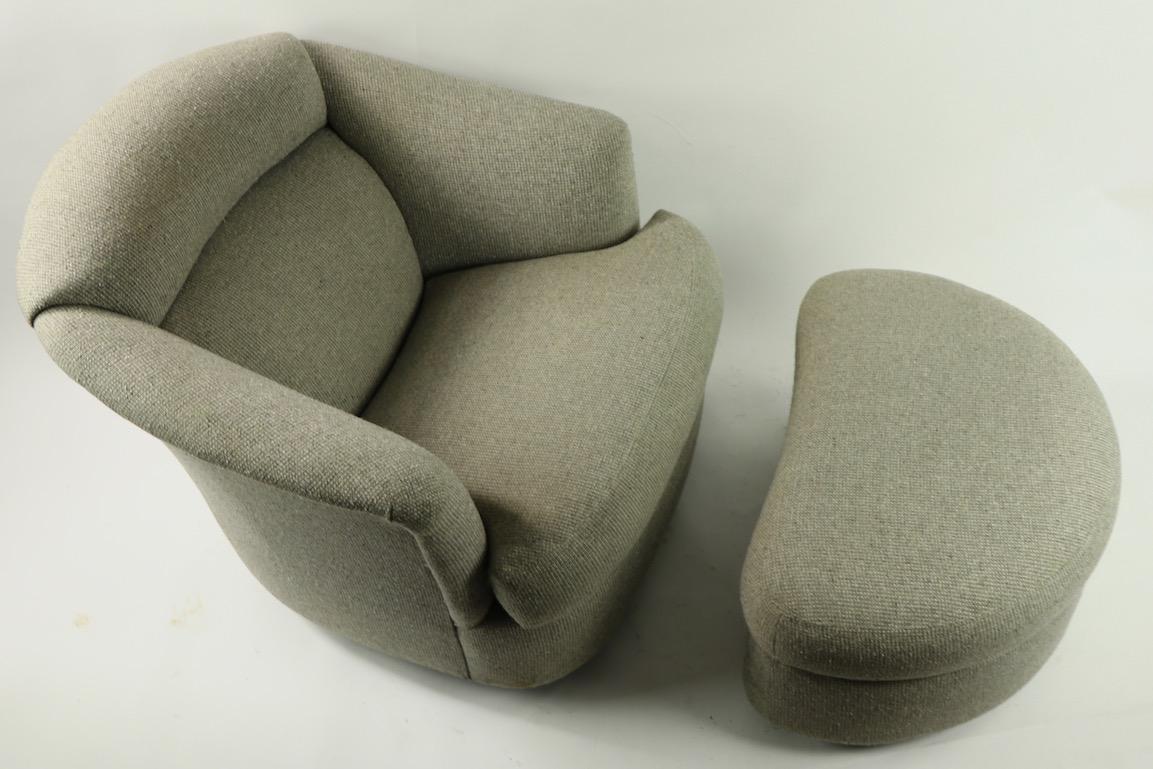Swivel Lounge Chair and Ottoman by Directional 1