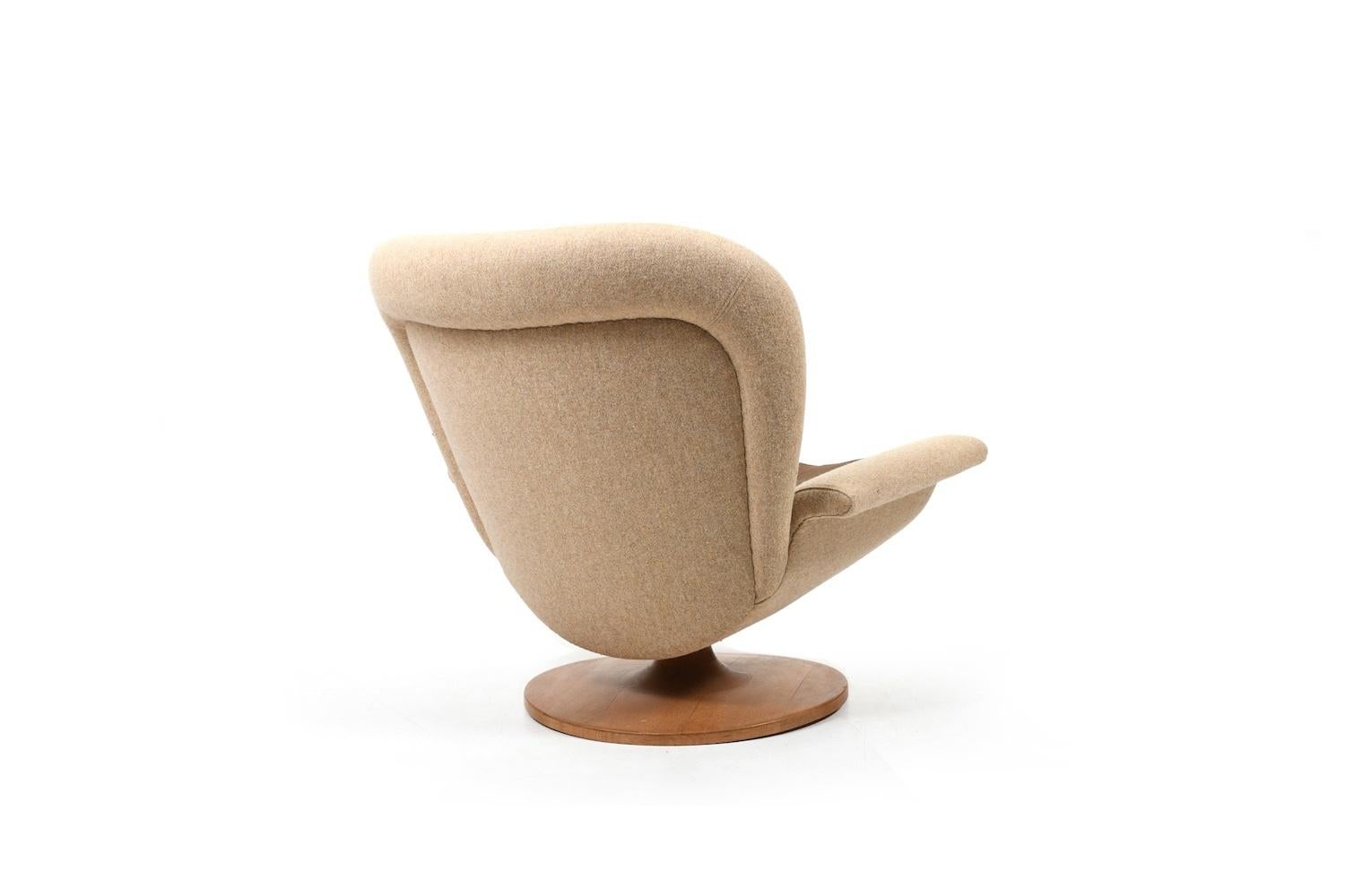 Swivel Lounge Chair by John Mortensen for PMJ 1960s In Good Condition In Handewitt, DE