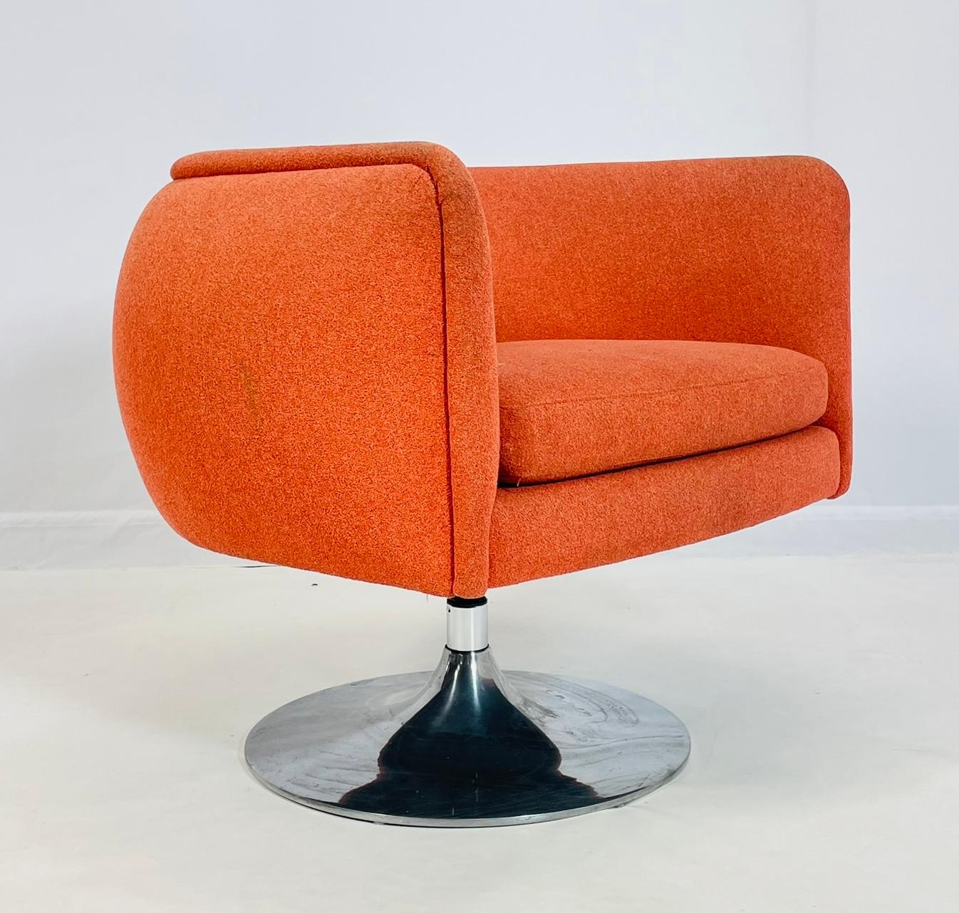 Sillón giratorio de Joseph D'Urso para Knoll, Firmado, EE.UU. 2009 Tela en venta