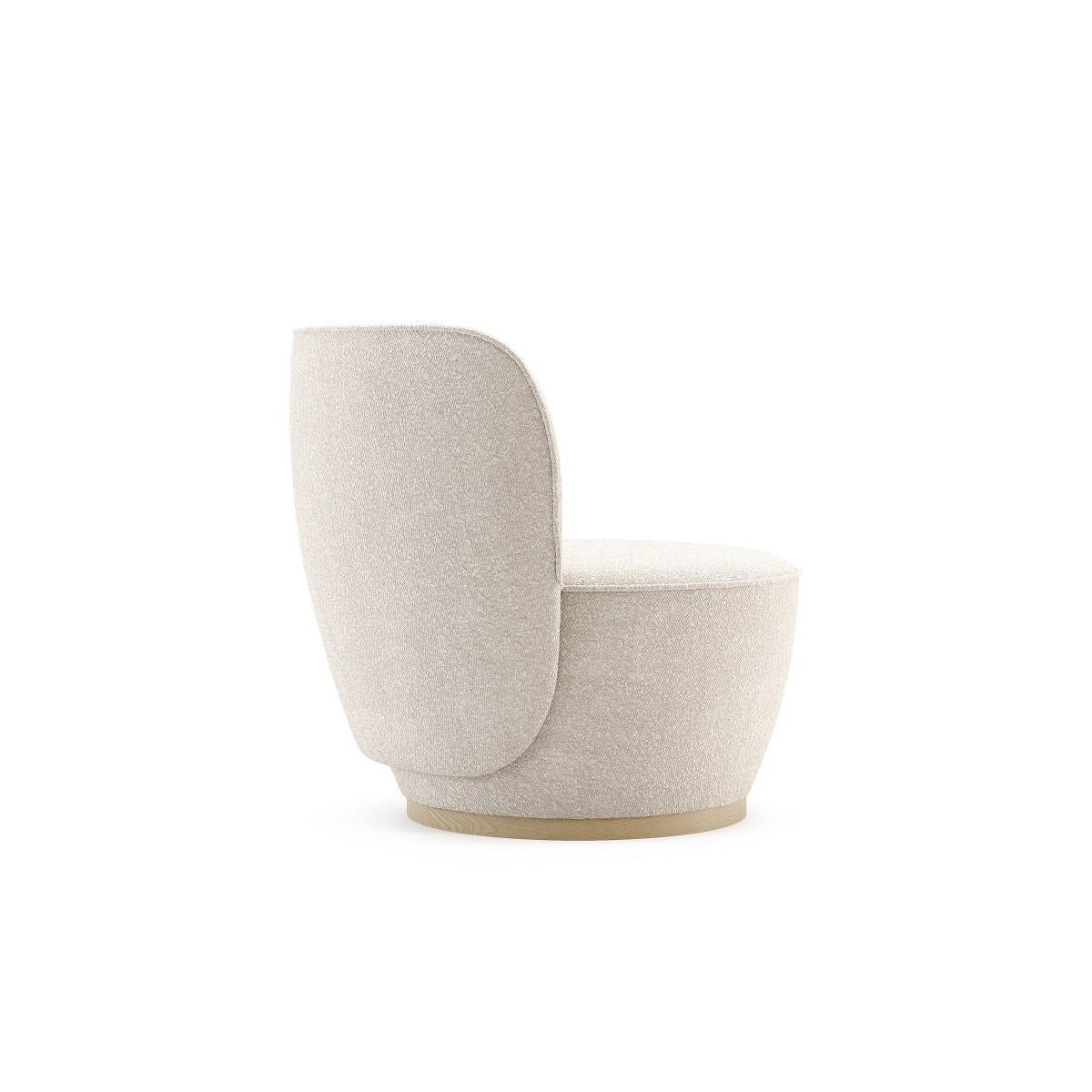 European Swivel Armchair Upholstered in Custom Velvet Color
