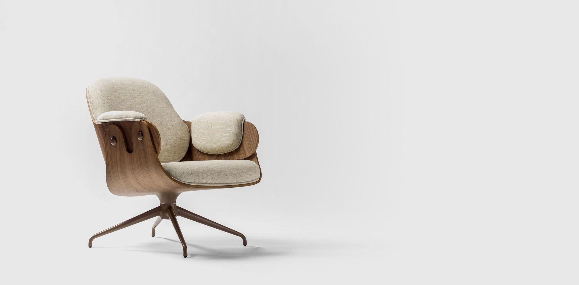Lacquered Swivel Low Lounger Armchair by Jaime Hayon