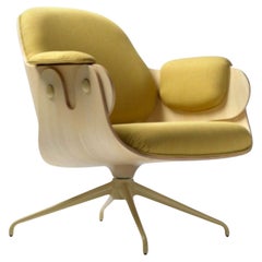 Swivel Low Lounger Yellow Armchair by Jaime Hayon