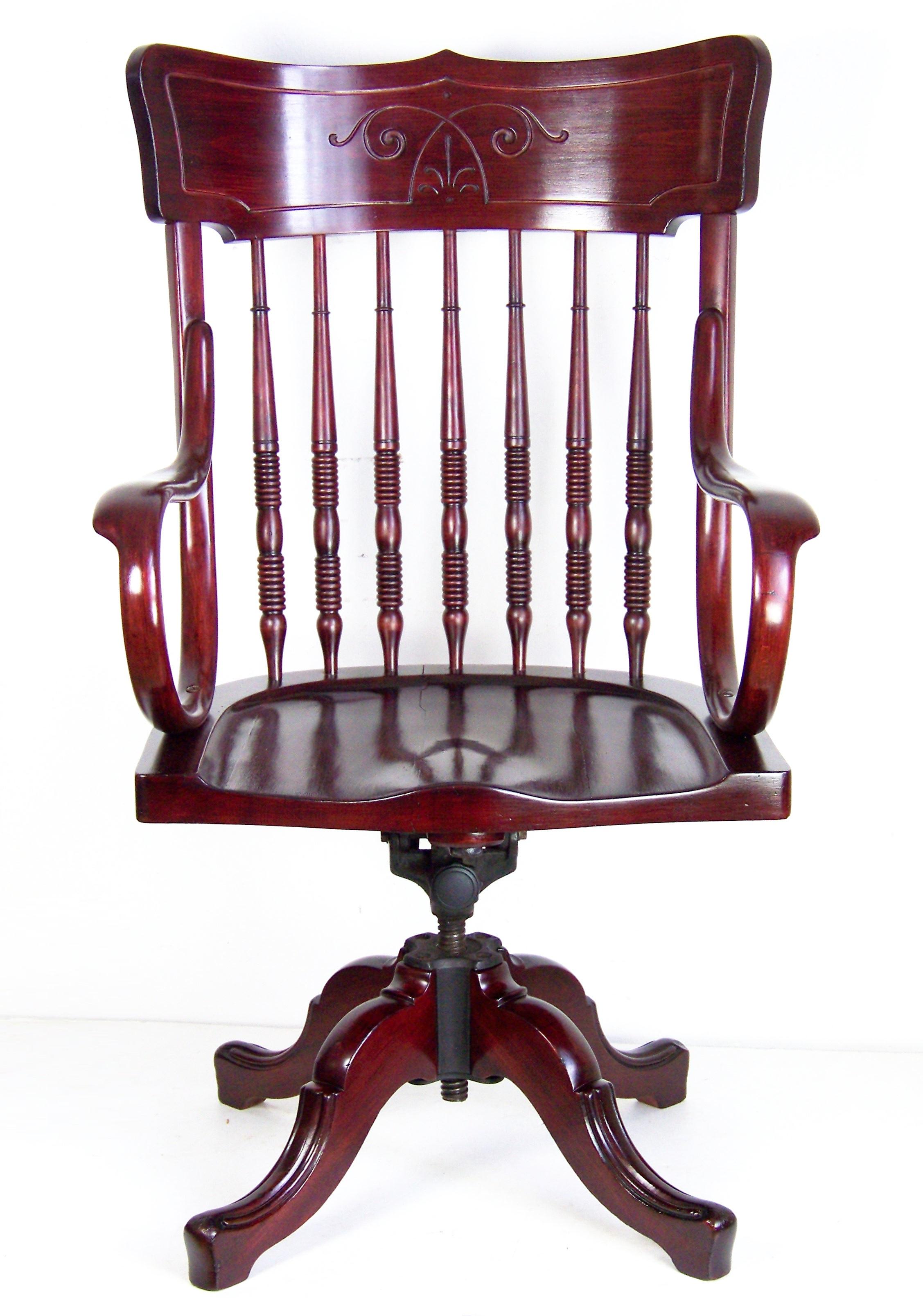 Beech Swivel Office Chair Thonet Nr.352, since 1904