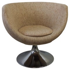 Swivel Overman Pod Lounge Chair With Tulip Base 