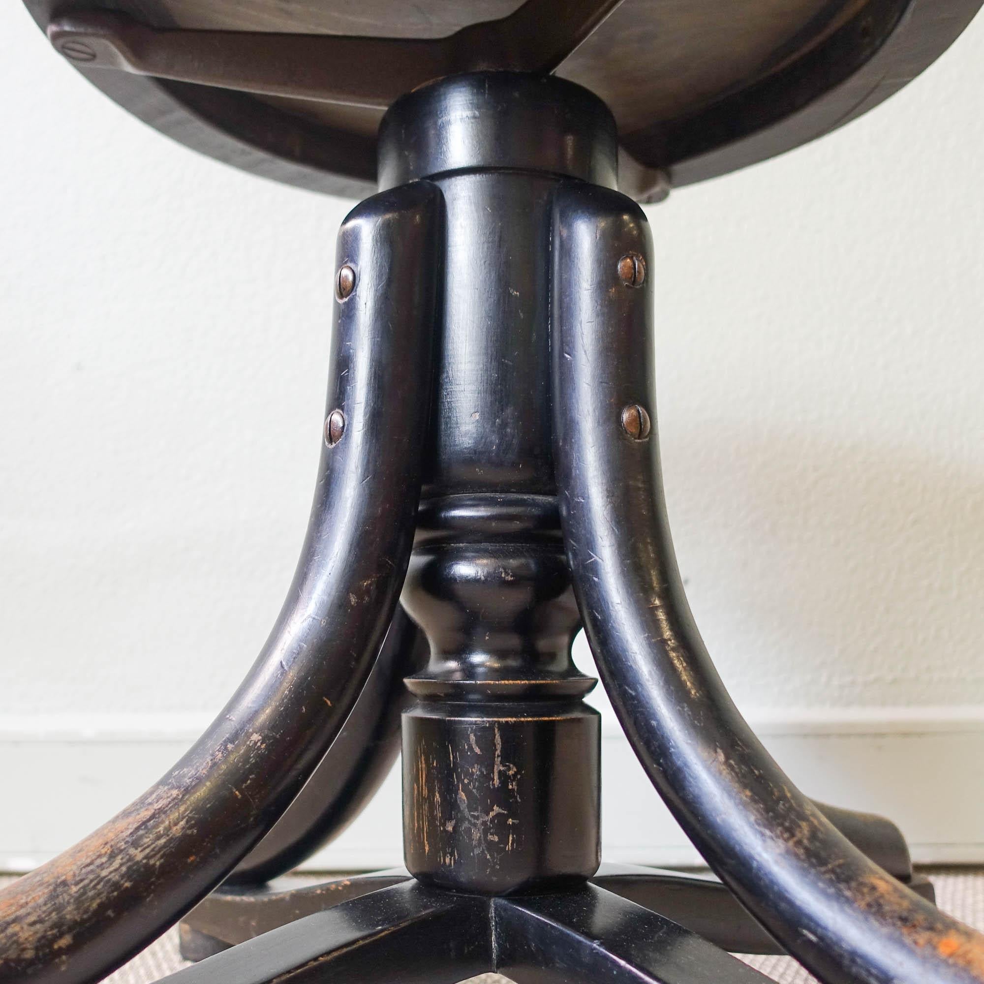 20th Century Swivel Piano Stool from Thonet, Austria, 1900s For Sale