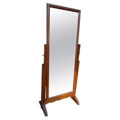 Swivel psyche Art Deco period – Solid oak – 1930s